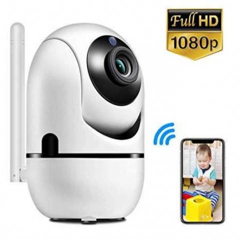 Camara sem fio WiFi 1080P HD com Rastreamento Automático