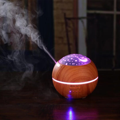 Humidificador e difusor com projetor luz noturna