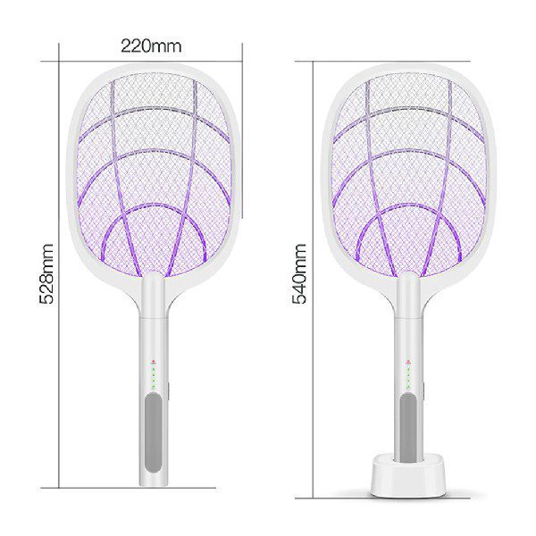Raquete Elétrica Anti Insetos 2EM1