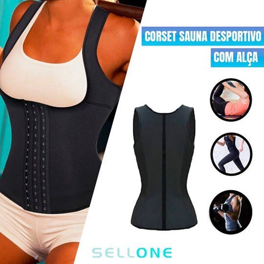 Corset sauna desportiva com alça