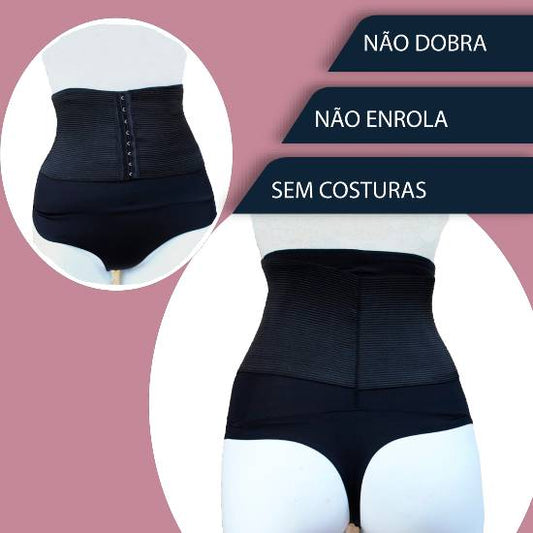 Cueca tanga 2EM1 cinta redutora