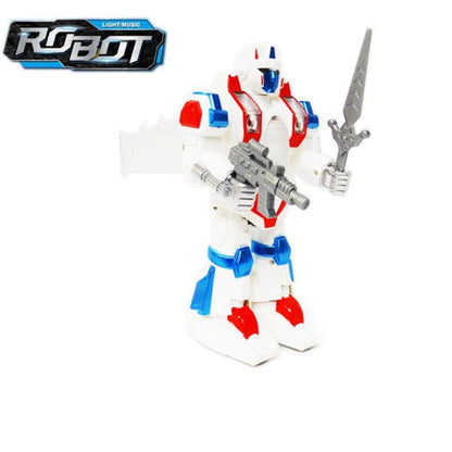 Robot com som e luzes LED  Space Fighter Spin