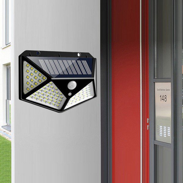 Lâmpada LED Solar de Parede com Sensor