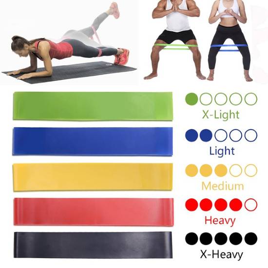 Mini Bandas - Conjunto de 5 Resistência Fitness