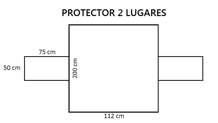 Protetor de sofá Premium 2 lugares - made in Portugal