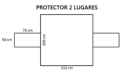 Protetor de sofá Premium 2 lugares - made in Portugal