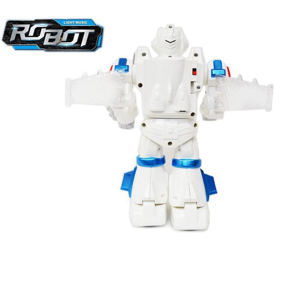 Robot com som e luzes LED  Space Fighter Spin