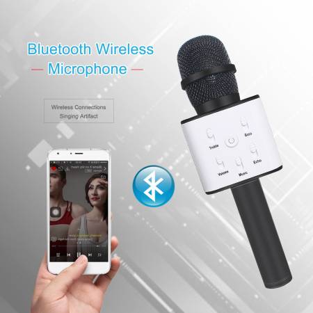 Microfone Karaoke sem fio bluetooth