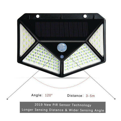 Lâmpada LED Solar de Parede com Sensor