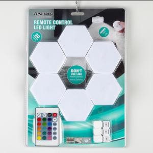 Conjunto de Luzes hexagonais LED RGB