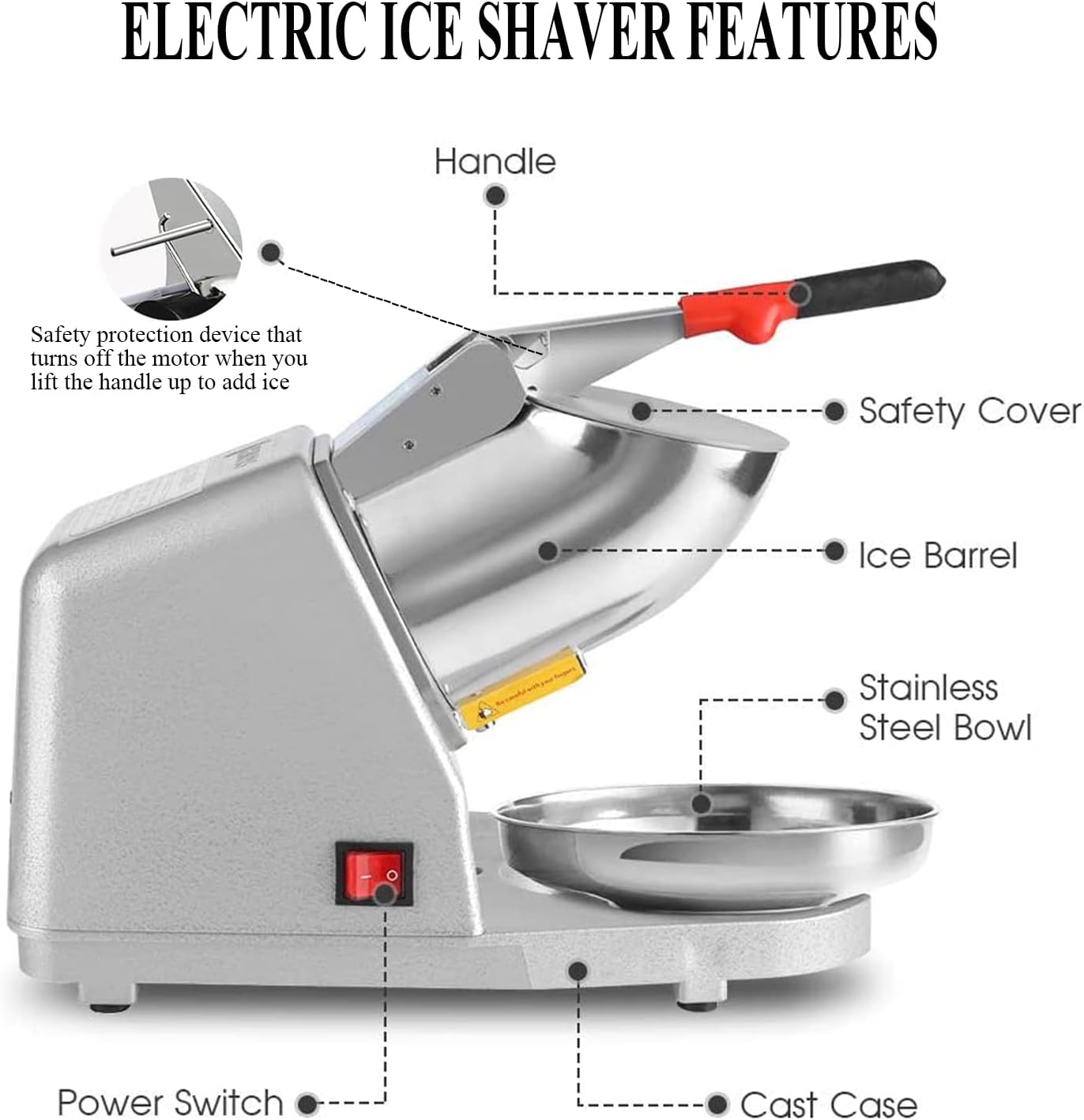 Máquina de Triturar Gelo Elétrica SK-777