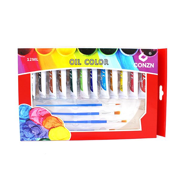 Conjunto Pintura 17 Peças com Tintas de Óleo