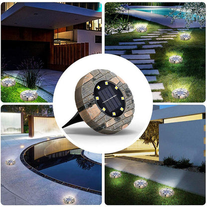 Lâmpadas Solares de Jardim Mosaico - Pack de 4