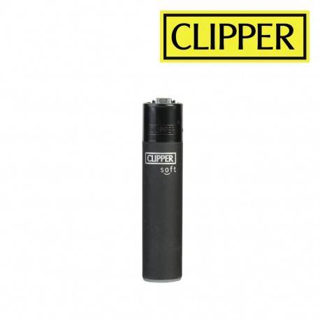 Isqueiro Recarregável Mini Clipper Soft Touch Preto