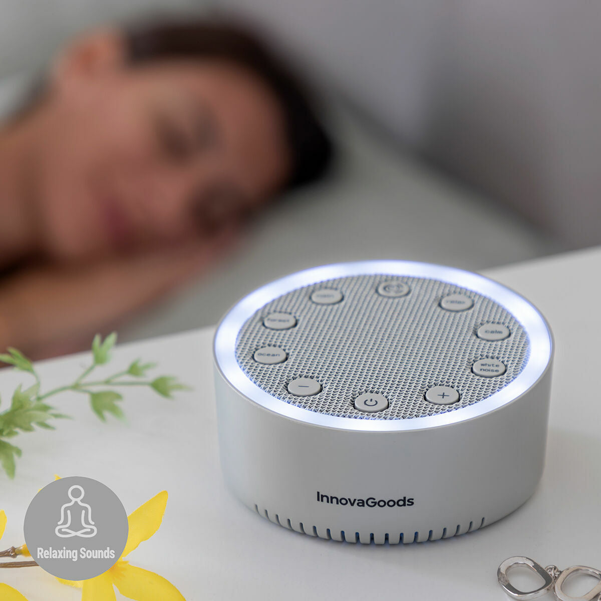 Máquina de Ruído Branco para Dormir Slewel InnovaGoods