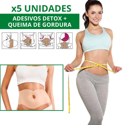 Adesivos Metabólicos Abdominais + Detox com Fórmula Natural Fithes