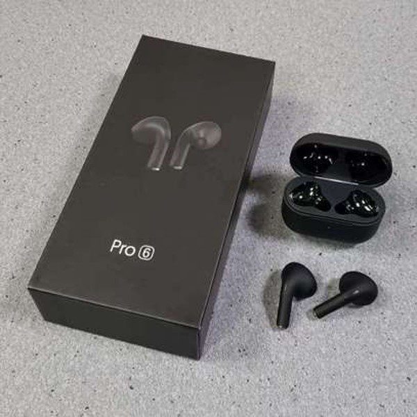 Airpods Pro 6 Preto Auriculares Bluetooth