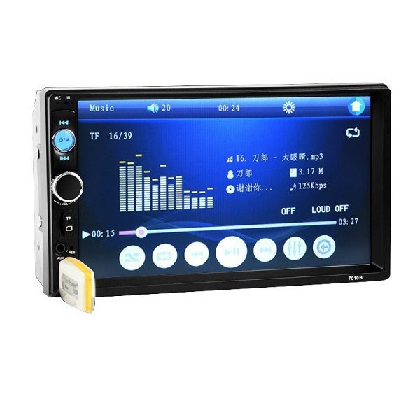 Auto Rádio Bluetooth com USB e Leitor de Cartão 7010B