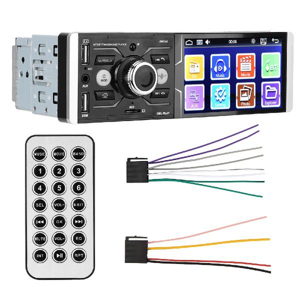 Auto rádio bluetooth com visor touchscreen