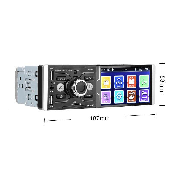 Auto rádio bluetooth com visor touchscreen