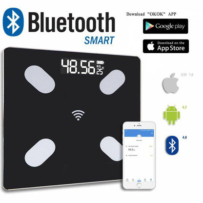 Balança Corporal Inteligente Digital Bluetooth