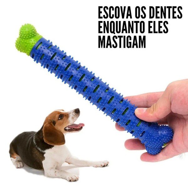 Brinquedo Escova Dentes Anti Tártaro para Cães