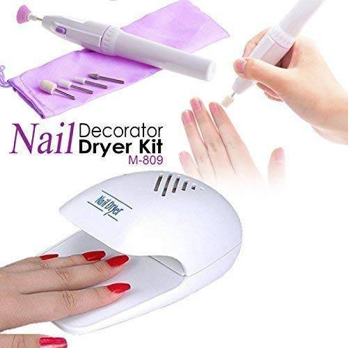 Conjunto Manicure com Lâmpada UV Nails Decorator M-809