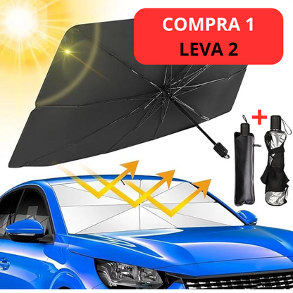 Para-Sol para Carro Modelo Guarda Chuva + COMPRA 1 LEVA 2