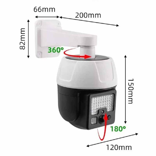 Câmara Solar Falsa 44 SMD Led com Comando