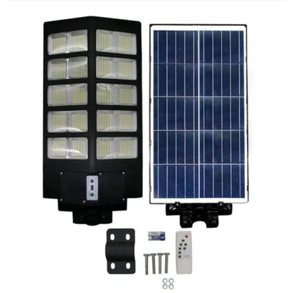 Candeeiro Solar de Rua 1000W com Sensor de Movimento e Comando