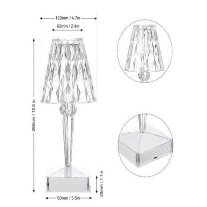 Candeeiro Recarregável Cristal Mod.1