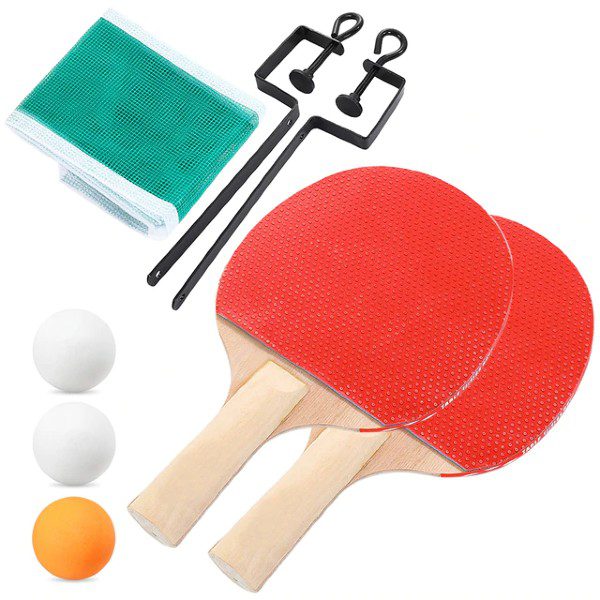 Conjunto Raquetes de Ping Pong e Rede