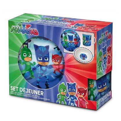 Conjunto Refeição de Cerâmica 3 Peças PJ Masks