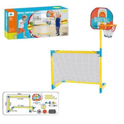 Conjunto de Futebol e Basquetebol 2EM1para Crianças