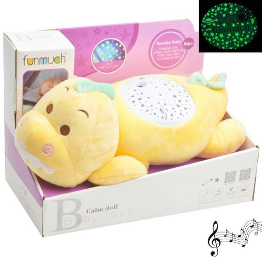 Peluche Dinossauro com Projeção de Luz e Música