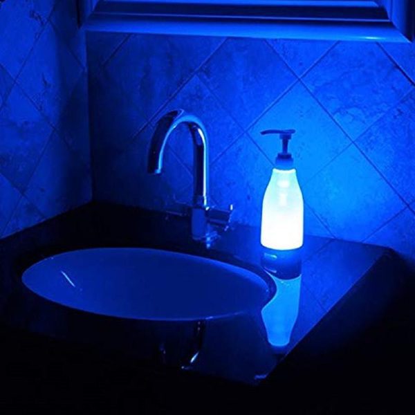 Dispensador de sabonete com luz LED