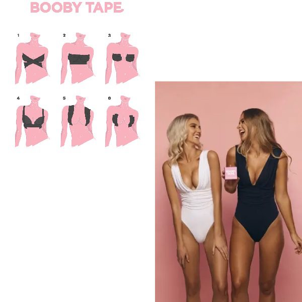 Pack Fita Adesiva Levanta Seios Boob Tape + Protetor de Mamilo