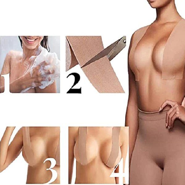 Pack Fita Adesiva Levanta Seios Boob Tape + Protetor de Mamilo