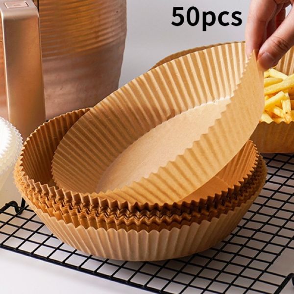 Formas de Papel para AirFryer Redondas 16cm - 50 UNID.