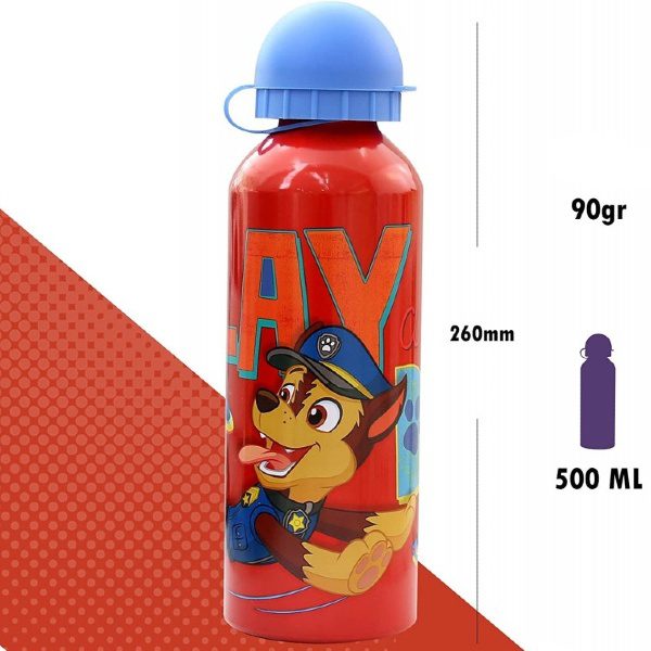 Garrafa de alumínio Patrulha Pata 500ml