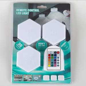 Conjunto de Luzes hexagonais LED RGB