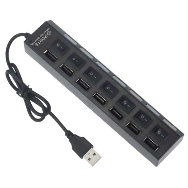 Hub USB 2.0 de Alta Velocidade 7 Portas