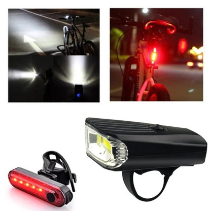 Kit Luzes Led para Bicicleta Recarregável