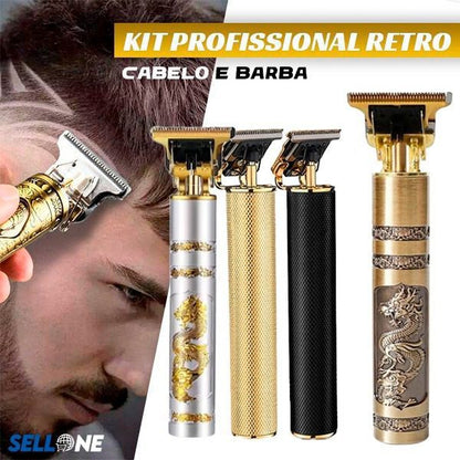 Kit Profissional Retro Cabelo e Barba