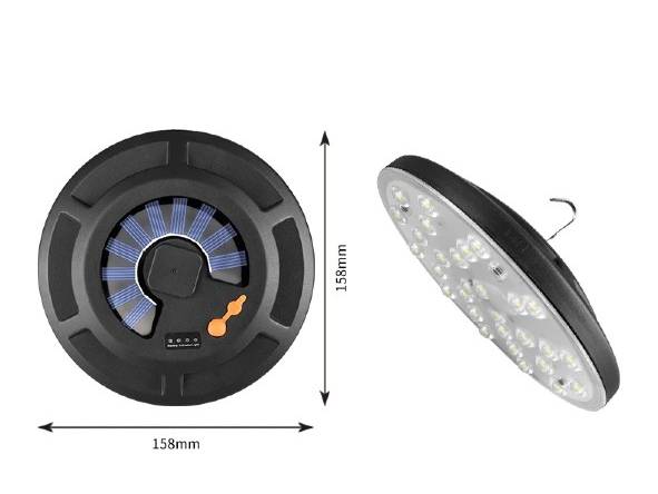 Lâmpada LED Solar Recarregável 120W