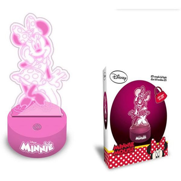 Lâmpada Led de Acrílico 2D Minnie Mouse