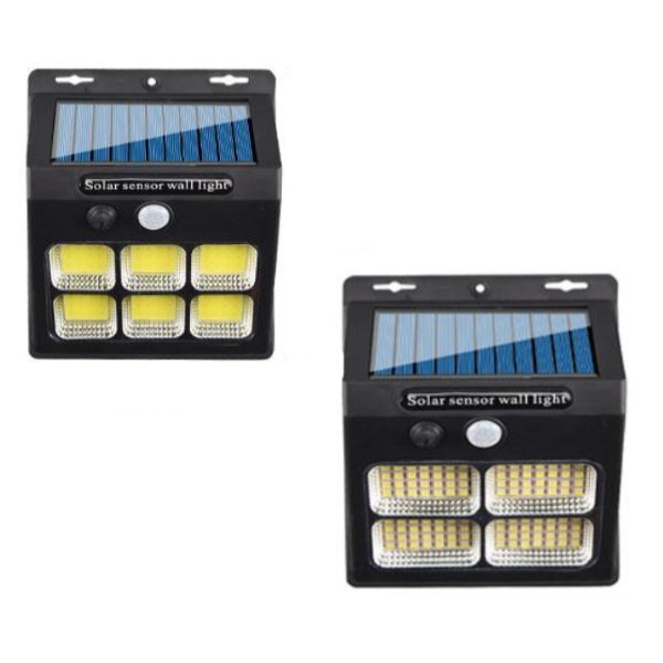 Lâmpada Solar com Sensor Movimento - 112Leds