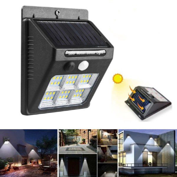 Lâmpada Solar com Sensor de Movimento – 36Leds