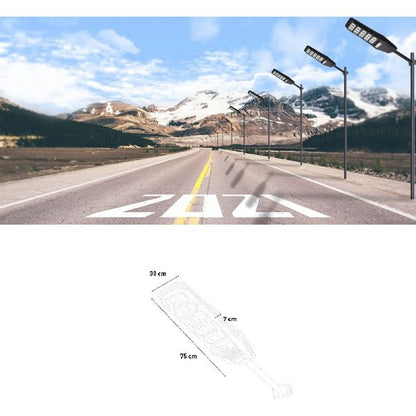 Lâmpada Solar de Rua 500W com Sensor de Movimento e Comando