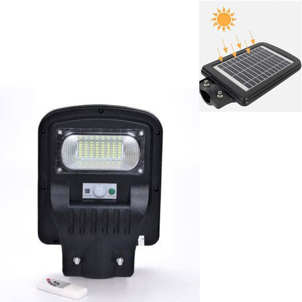 Lâmpada Solar de Rua 50W com Sensor de Movimento e Comando